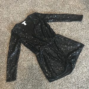 H&M Black Sequin Romper